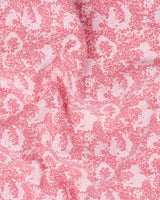 Cherry Pink Splash Printed Premium Cotton Designer T-shirt