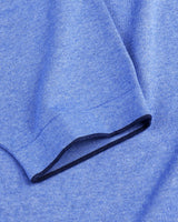 Thunder SkyBlue Melange Knitted Cotton T-Shirt