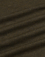 Thunder Mehendi Green Melange Knitted Cotton T-Shirt