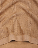 Triton Camel Cream Knitted Cotton T-Shirt