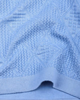 Lisson Ice Blue Knitted Cotton T-Shirt