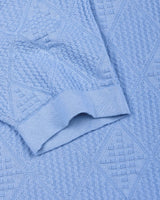 Lisson Ice Blue Knitted Cotton T-Shirt