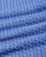 Potenza Baby Blue Melange Knitted Cotton Polo T-Shirt