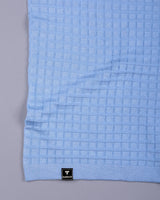 Krypton SkyBlue Knitted Cotton T-Shirt