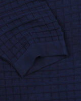 Krypton NavyBlue Knitted Cotton T-Shirt