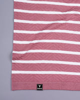 Parasail Onion Pink Knitted Cotton T-Shirt