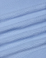 Loreto Ice Blue Knitted Cotton T-Shirt