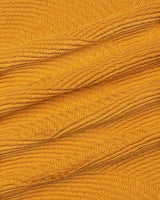 Loreto Turmeric Yellow Knitted Cotton T-Shirt