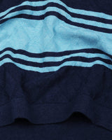 Mexico AquaBlue Multi Stripe Knitted Cotton T-Shirt