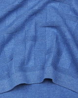 Aristo SkyBlue Knitted Melange Cotton T-Shirt