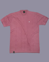 Limon Onion Pink Knitted Cotton T-Shirt