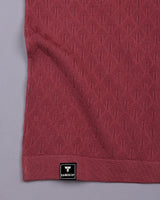 Kernel Carrot Red Knitted Cotton Polo T-Shirt