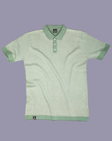 Formin Pistachio Green Knitted Cotton Polo T-Shirt