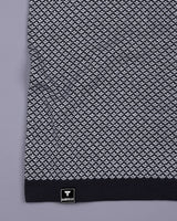 Formin Black Knitted Cotton Polo T-Shirt