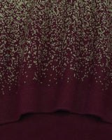 Green Sprinkle With Maroon Knitted Cotton Polo T-Shirt