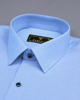 SkyBlue Laxurious Oxford Solid Cotton Shirt