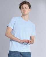 Marine Aqua Blue Super Supima Premium Cotton T-Shirt