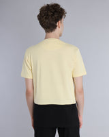 Corn Yellow With Black Premium Cotton Designer T-shirt