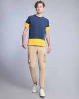 Sandstone Khaki Stretch Cotton Cargo