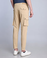 Sandstone Khaki Stretch Cotton Cargo