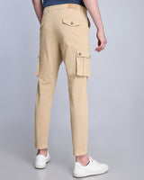 Sandstone Khaki Stretch Cotton Cargo