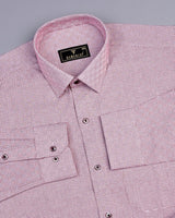Devon Maroon With White Box Premium Cotton Gizza Shirt