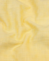 Liza Yellow Amsler Dobby Cotton Solid Shirt