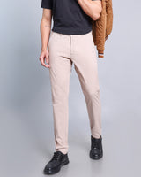 Light Dusty Pink Stretch Cotton Chinos