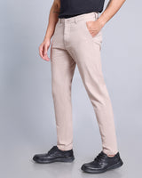Light Dusty Pink Stretch Cotton Chinos