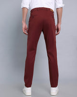 Rustic Red Stretch Cotton Chinos