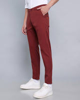Rustic Red Stretch Cotton Chinos