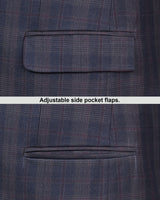 Bluewood Super Fine Checkered Single Breasted Blazer