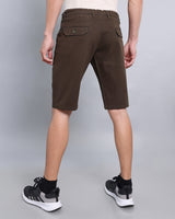 Sacramento Dark Green Stretch Cotton Shorts