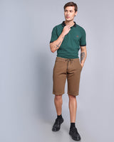 Driftwood Taupe Stretch Cotton Shorts