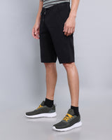 Stylish Black Jack Stretch Cotton Shorts