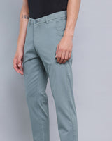 Dusty Mint Green Stretch Cotton Chinos