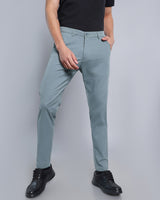 Dusty Mint Green Stretch Cotton Chinos
