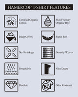 Rust Orange With Black Pique Pima Designer T-Shirt