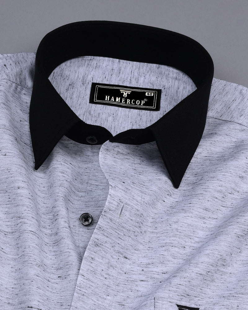 Dust Smoke Gray Amsler Linen Cotton Designer Shirt