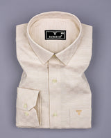 Lufkin Cream Dobby Check Premium Giza Shirt