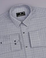 Brisco Black With White Premium Giza Shirt