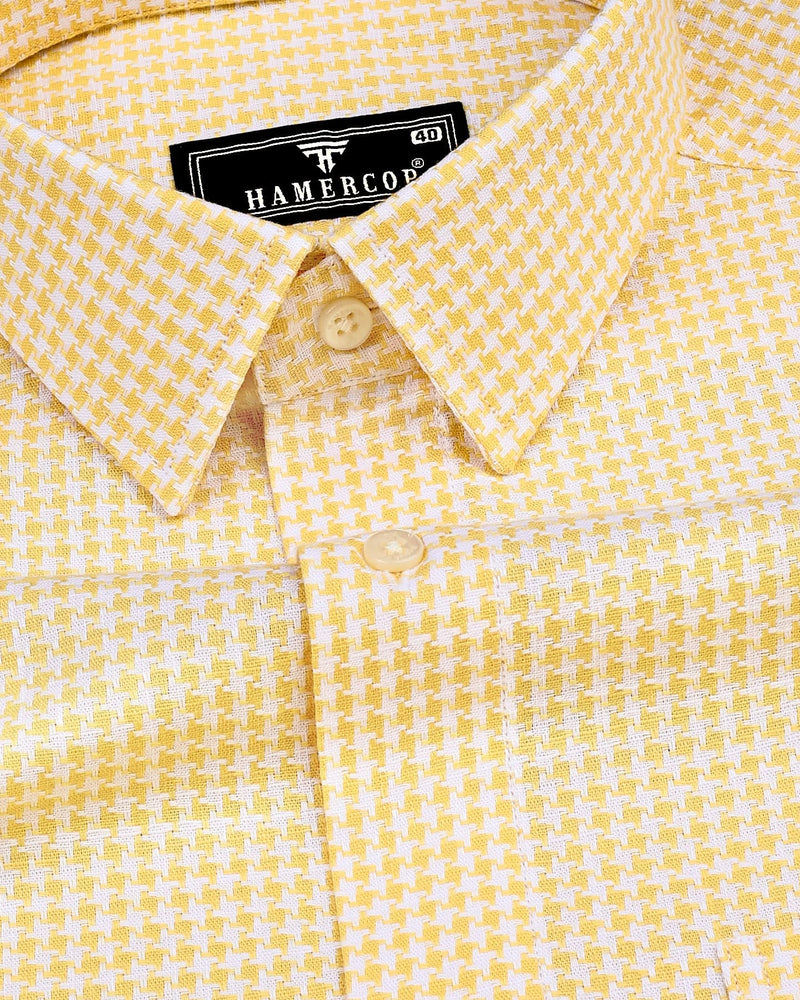 canary yellow dress shirt Men's Button Down Shirt Canary Yellow by Linea Uomo Cotton Blend assorted sizes