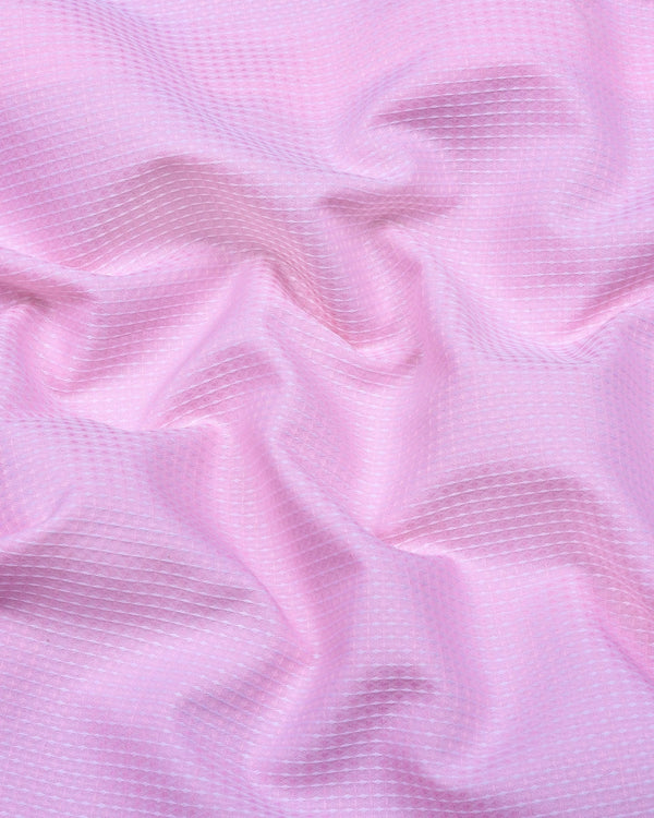 Swifton Pink With White Dobby Formal Cotton Shirt