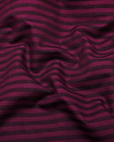 Titanic Maroon Twill Stripe Premium Cotton Shirt