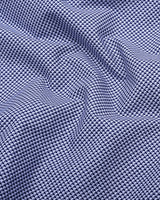 Ellora Blue With White Printed Cotton Shirt
