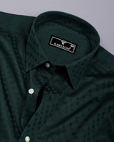 Verdon Green Jacquard Check Premium Giza Shirt
