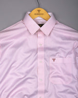 Groven Pink With White Stripe Premium Gizza Shirt