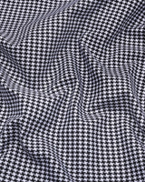 Fralix Black Houndstooth Jacquard Premium Giza Shirt
