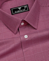 Slyron Onion Pink Houndstooth Premium Giza Shirt