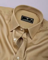 Velaro Biscuit Cream Soft Cotton Formal Shirt
